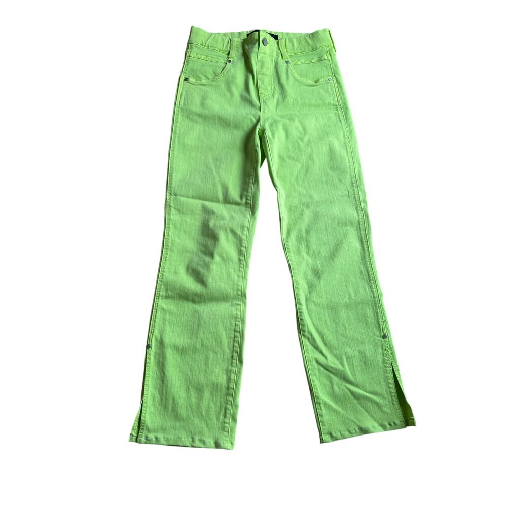Liverpool neon green jeans size 2